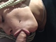 Close up POV blowjob swallow 5/16