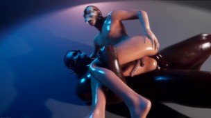 Interracial Rough Anal Sex 3D