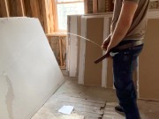 PAINTING MY MASTERPIECE - PISS ON DRYWALL ;)