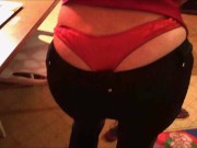 390 (01) - White Milf in Satin Nightie, rimming, sucking, clothed-sex (dress and satin lingerie) 1/16