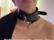 With chains and drinking milk this Arab girl is very horny 2/16