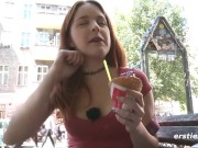 Cute Babe Plays Outdoors 12/16