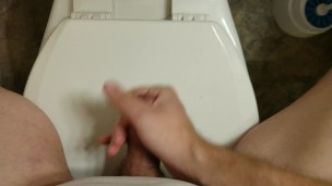 Fat Ass Boy Rides Dildo while Jerking Off
