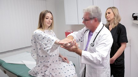 Sweet Babe Fucked By Horny Doctor And His Nurse Assistant