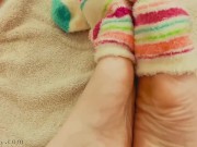 Dirty talk, showing you my feet, and thinking of your cum on them!  11/16