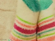 Dirty talk, showing you my feet, and thinking of your cum on them!  2/16