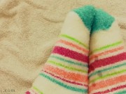 Dirty talk, showing you my feet, and thinking of your cum on them!  4/16