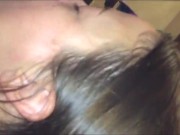 549 - 02 - satin skirt, satin fetish thong from my bastard husband, spandex pants, he 2/16