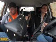 FakeDrivingSchool Brunette Skinny Babe Sucks and Fucks her Instructor 7/16