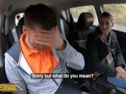 FakeDrivingSchool Brunette Skinny Babe Sucks and Fucks her Instructor 9/16