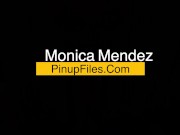 Watch big hooters Monica Mendez topless on her halloween photoshoot 2/16