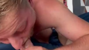 Boyfriend wakes me up to a sloppy blowjob