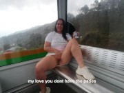 They catch me fucking in the cable car of Medellin Colombia katha...