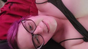 Any Titfucks Her Rainbow Cock