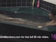 Two Brunette Freaks Experiment With A Sex Toy 6/16