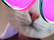 se exibindo ao tomar banho 13/16