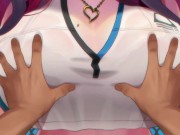 redhead gets boobs grabbed clothed 8/16