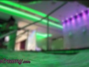 Flash dick in front of a girl in public swimming pool SPA She helps me cum - it's very risky 4/16