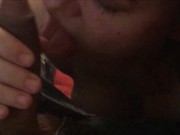 669 - French Slut Getting Her Ass and Pussy Broken, Dressed in Satin Lingerie. Stockings & Heels 2/16