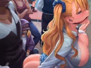 hot blonde doggystyle against wall creampie 11/16