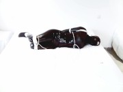 All black time lock self bondage - Screenshot 10 of 16 - Tied Up