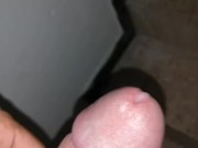 Canarian cock explodes in cum on his stepmom's staircase 14/16