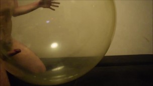 Balloon fuck and cum