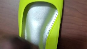 Cum on neon flats