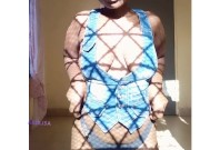 Akiilisa in Sexy black underwear,trapped 2/16