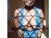 Akiilisa in Sexy black underwear,trapped 3/16