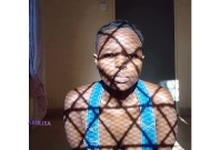 Akiilisa in Sexy black underwear,trapped 5/16