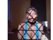 Akiilisa in Sexy black underwear,trapped 8/16