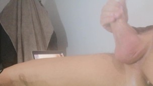 Me , my new dildo , ma dick and a delicious cumshot