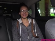 Pretty Angel Flew Cross country for her first porn scene 5/16