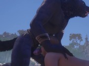 Rahn the Wolf Gets a Blow Job from Cute Gay Guy / Wild Life Furries