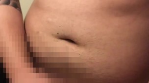 入れ墨男がチンコにパスタを巻き付けて大量射精　Hand job pasta cum!cum! masturbation jerk off