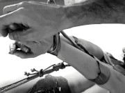 Kinktober day 22 - DUCK TAPE KINK: Intense orgasms and huge squirt with cock in her ass 4/16