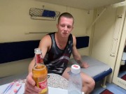 Picked up a girl at the train station and fucked on the train 2/16