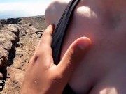 FIT BABE GETS HORNY HIKING - amateur girlfriend gives public blowjob - POV 1/16