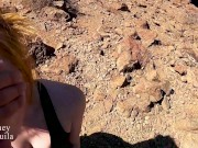 FIT BABE GETS HORNY HIKING - amateur girlfriend gives public blowjob - POV 4/16
