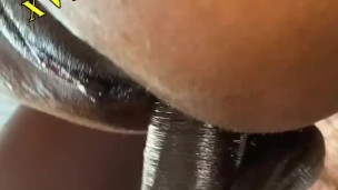 He fit his BIG ass dick in her Ass and HUGE creamy pussy!!