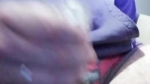 Hard cock, big balls and a toy to cum 