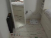 Fucked her pussy while she was sitting in the phone 1/16