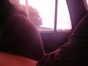 SEXO sensual en la VÍA PÚBLICA dentro del AUTO 9/16