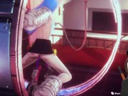 Jinx amarrada e gozando em uma maquina sexual 10/16