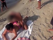 Public! Massenfick-Treff am Banana-Beach mit Abspritzgarantie 5/16