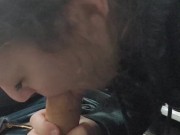 Blowjob in the car wash!