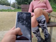 Wearing Vibrating In Public Place Hot Orgasm 2/16