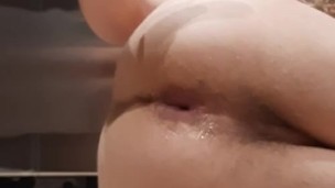 Stretching Out My virgin Ass With Banana