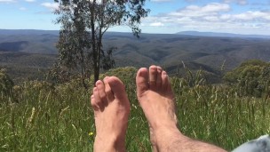 My favourite spot to soak up the sunshine on my feet on such a beautiful day 🌞- MANLYFOOT